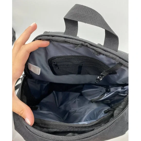 Adidas Black Silver Estadio Backpack Bookbag NEW - Picture 6 of 14